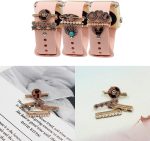 Leopard Watch Band Charms for Apple SmartWatch Band for Decorative Ring Loops 38 40 41 42 44 45mm Compatible with iWatch Series 8 7 6 5 4 3 2 1 Smart Watch Accessories Diamond Jewelry (No Watch Band) - Image 5